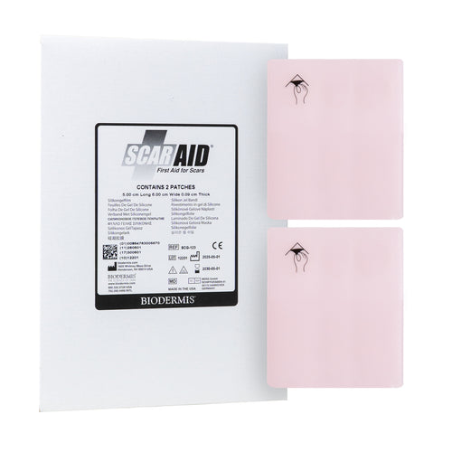 Scar Aid, parche de silicón grado médico para reducir cicatrices pequeñas. 2 piezas