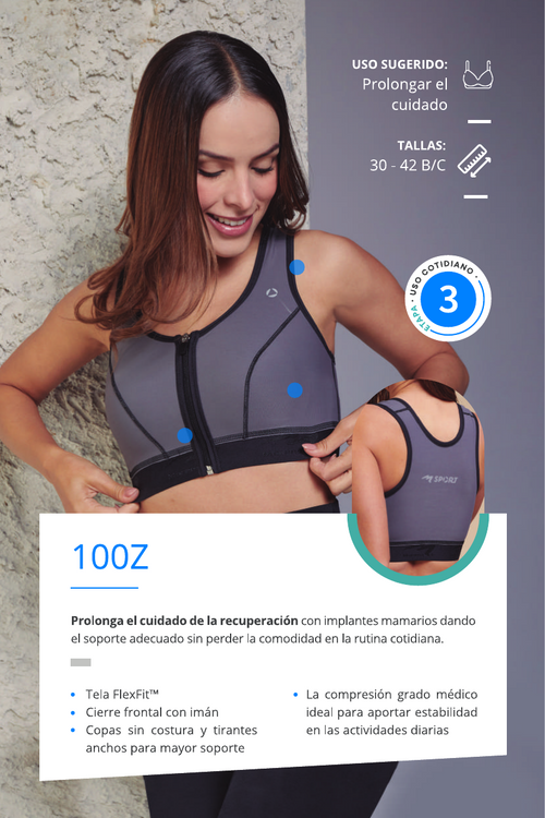 Sport Bra Con Cierre