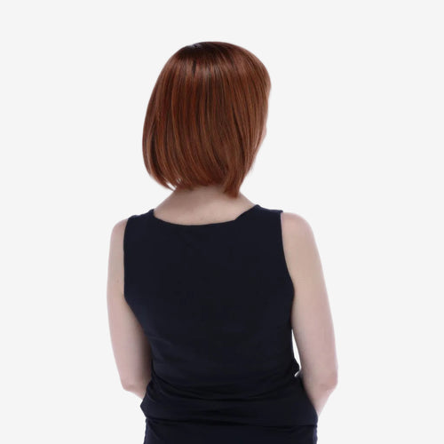 Change, peluca corte bob largo con contorno de franjas y flequillo