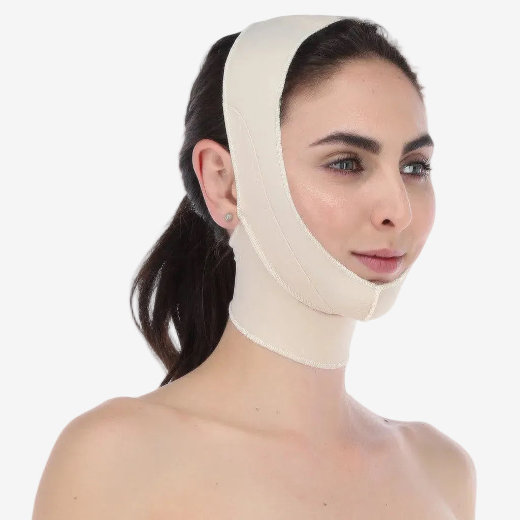 Máscara Postoperatoria Facial Cerrada, Ajustable