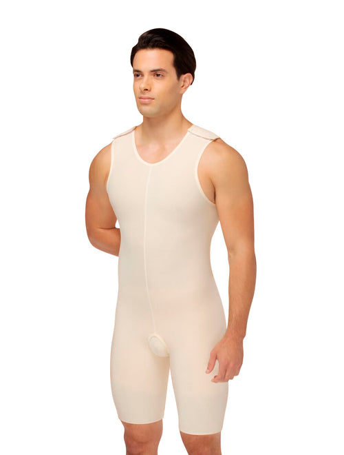 Faja Post Operatoria Masculina Sin Cierres Hasta la Rodilla, Segunda Etapa
