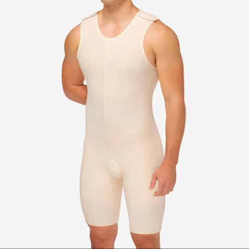 Faja Post Operatoria Masculina Sin Cierres Hasta la Rodilla, Segunda Etapa