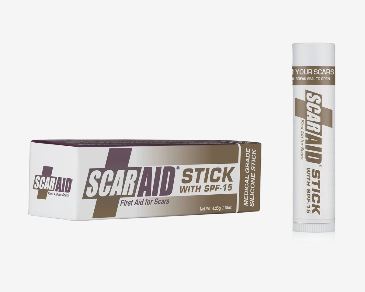 SCAR AID, Lápiz de gel de silicón grado médico para reducir cicatrices pequeñas. 4.25 gr