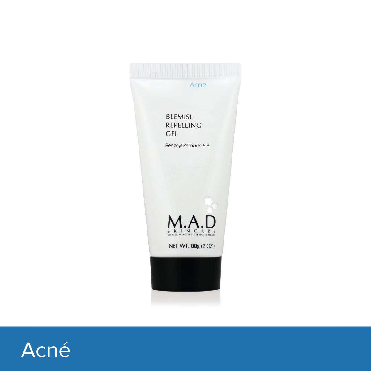 Blemish repelling gel 5% BPO, gel que absorbe el exceso de grasa en la piel.