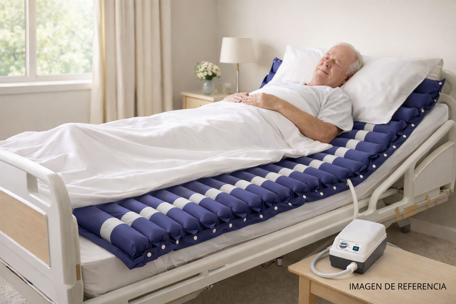 Colchón de presión alterna tubular, para la prevención, tratamientos y manejo de úlceras por presión