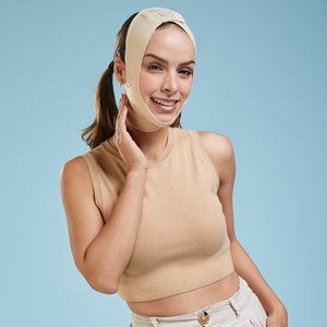 Máscara Postoperatoria Facial Cerrada, Ajustable
