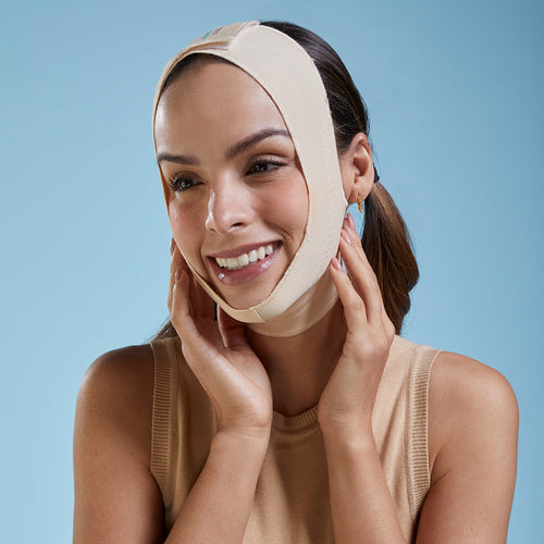 Máscara Postoperatoria Facial Cerrada, Ajustable