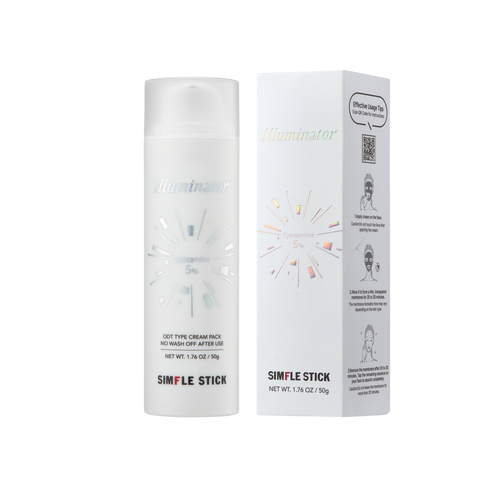Mascarilla Peel-Off Iluminadora. Reduce manchas, melasma y unifica tono, con Cisteamina, Ácido Tranexámico y Niacinamida. 50 ml