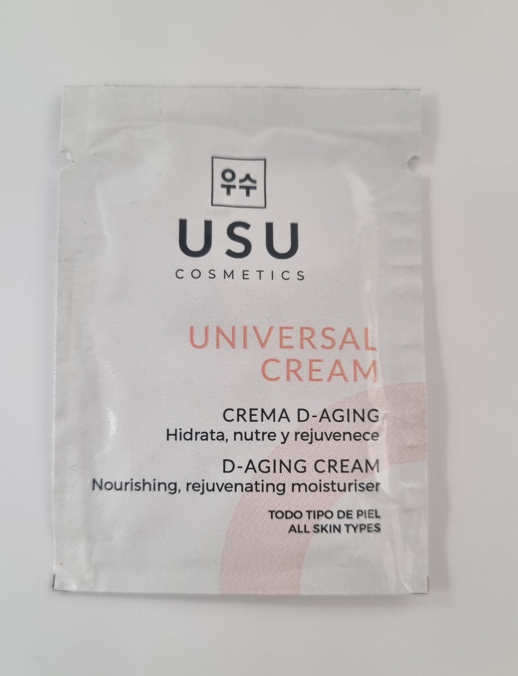 USU. Sachet Universal Cream, crema universal. 2 ml MUESTRA