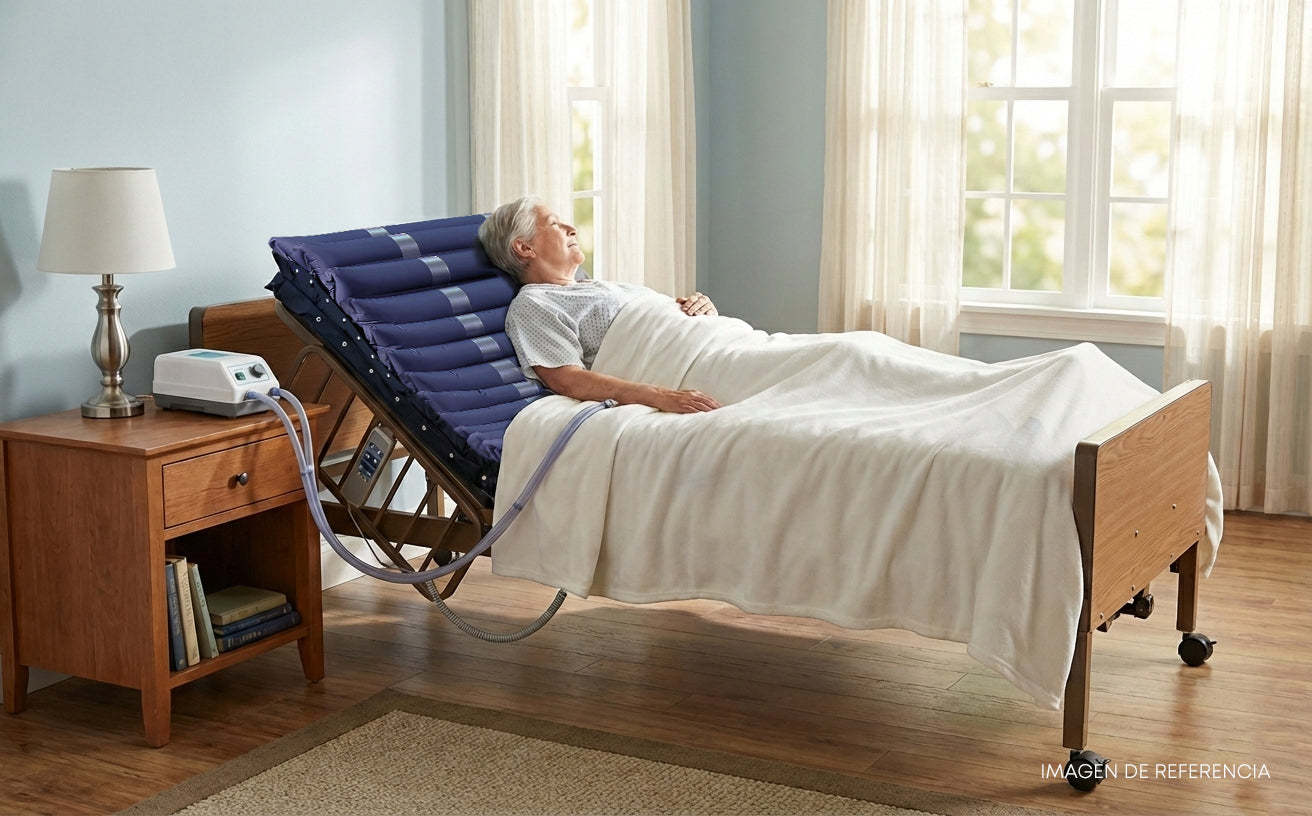 Colchón de presión alterna tubular, para la prevención, tratamientos y manejo de úlceras por presión