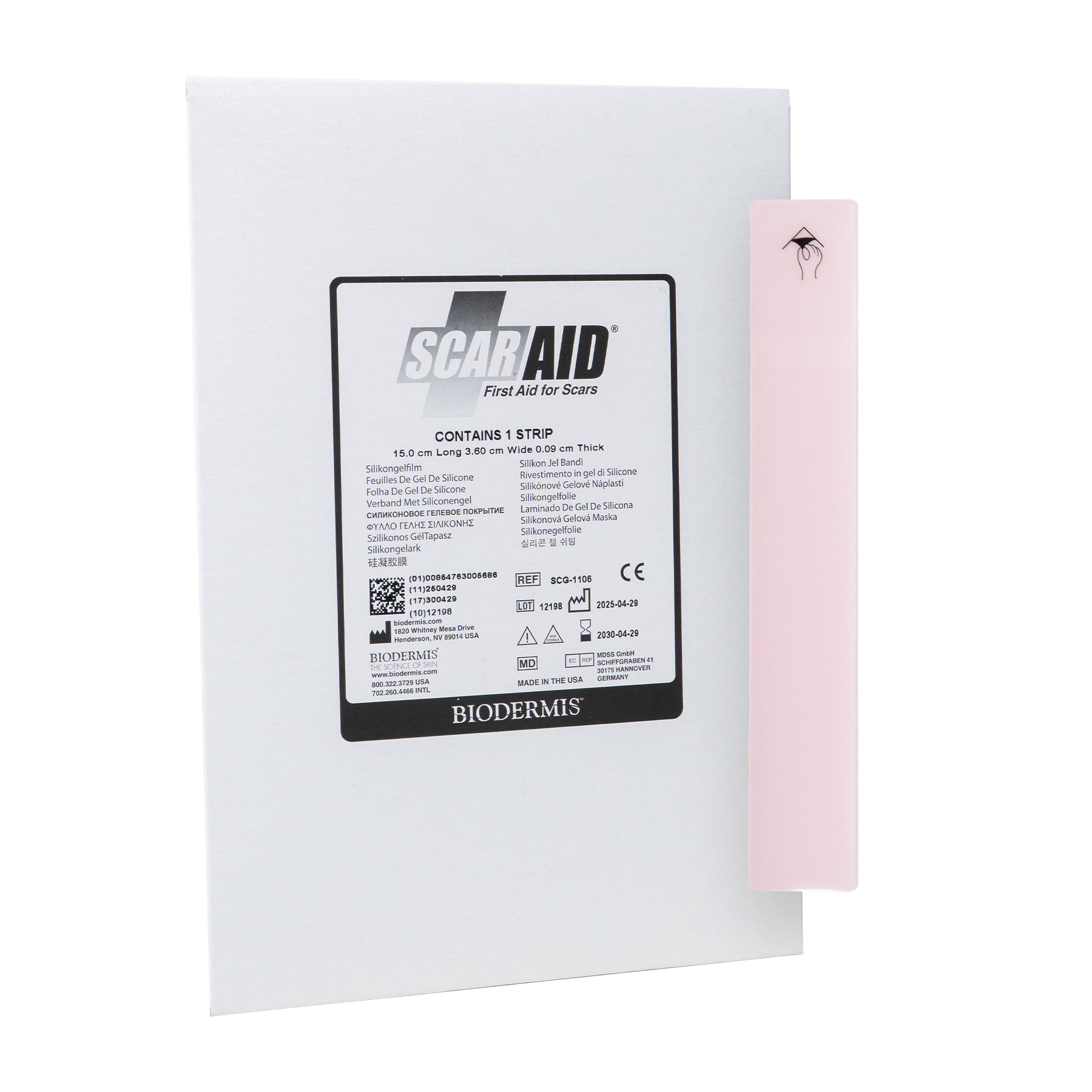 Scar Aid, tira de silicón grado médico, reduce cicatrices por cesárea.