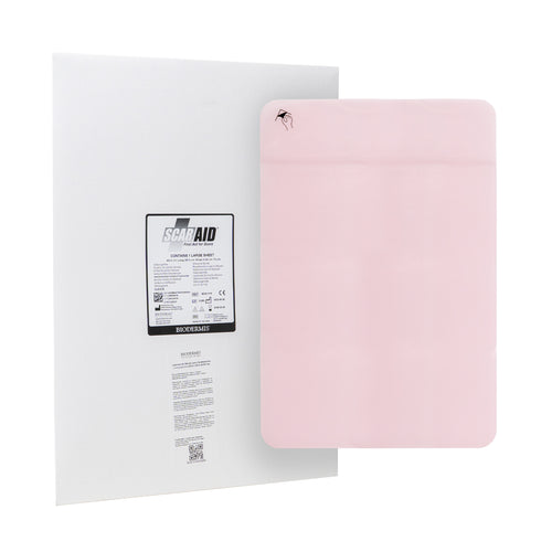 Scar Aid, lámina grande de silicón grado médico para reducir cicatrices extensas. 1 pieza