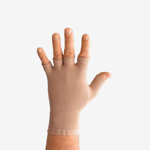 Guante sin dedos con compresión para linfedema