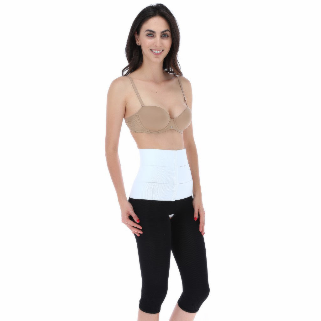 Banda abdominal ajustable unisex de 3 paneles separados