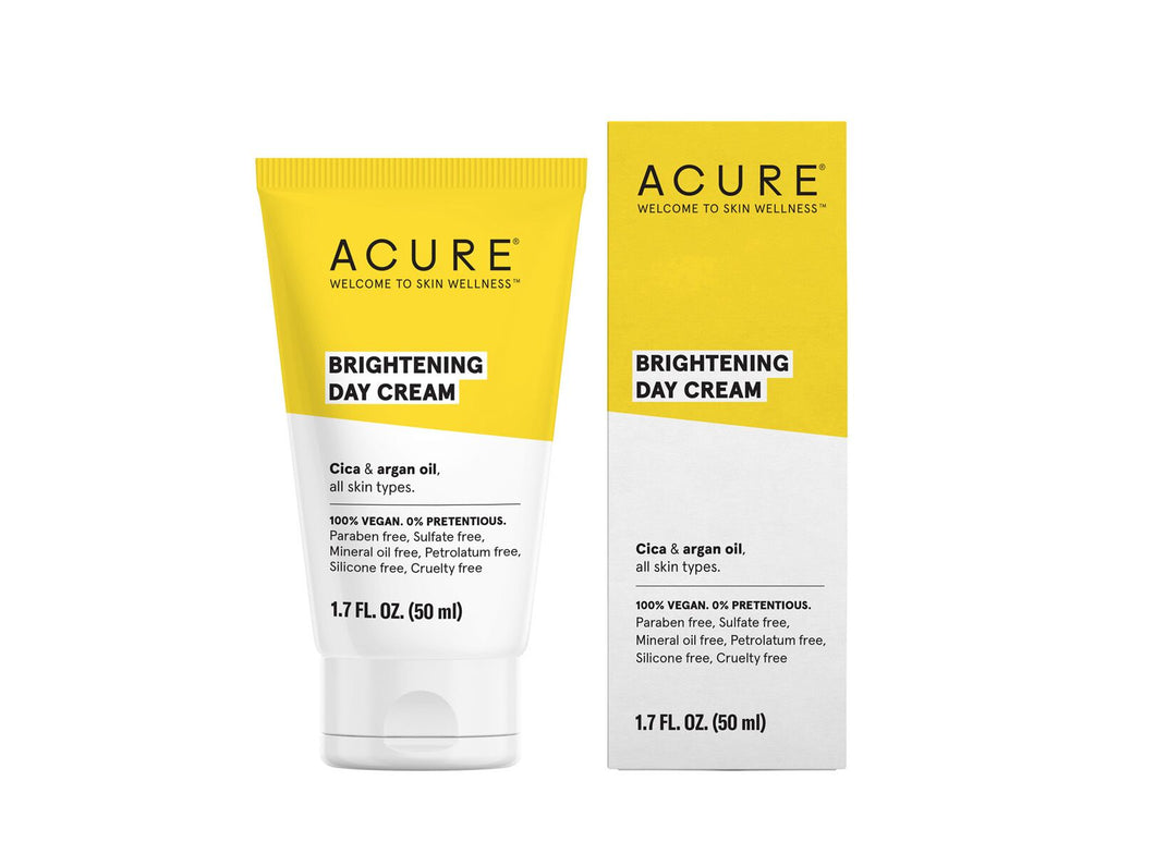 Acure. Brightening Day Cream, crema de día hidratante que da tono uniforme. 50 ml