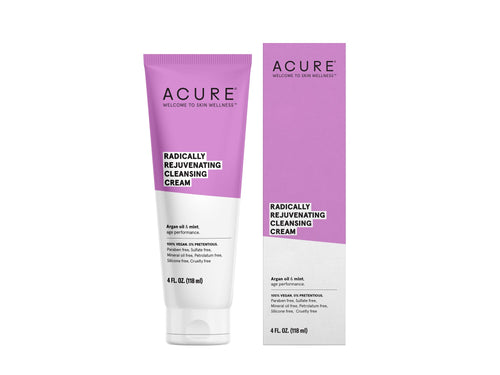Acure. Radically Rejuvenating Cleansing Cream, crema para una limpieza profunda. 118 ml