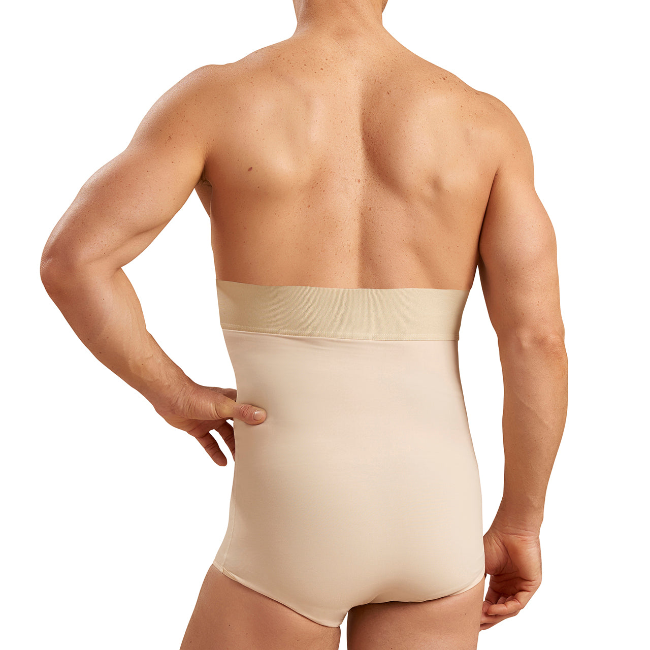 Faja post operatoria masculina tipo calzón, abdominoplastía