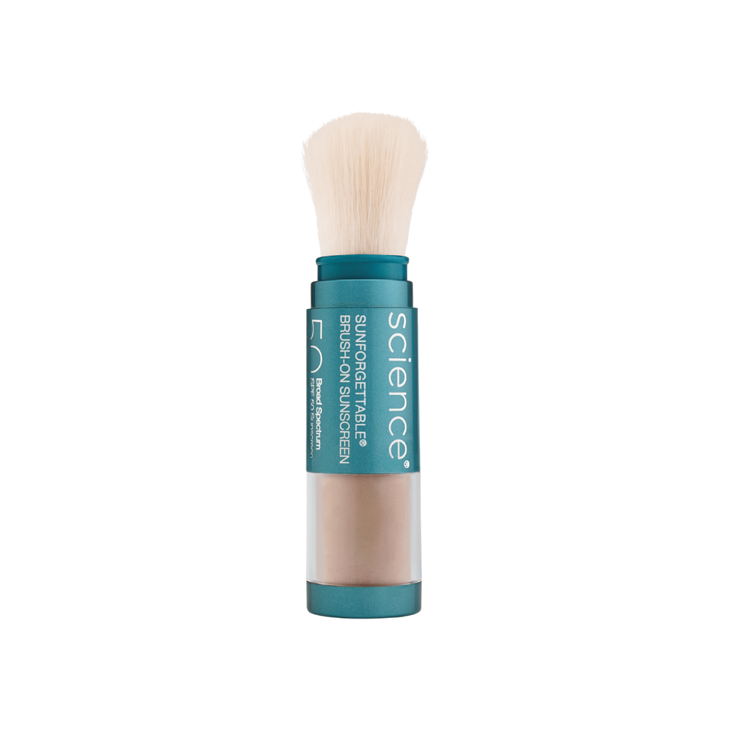 Sunforgettable Brush, brocha con protector solar mineral en polvo SPF50. 6 g