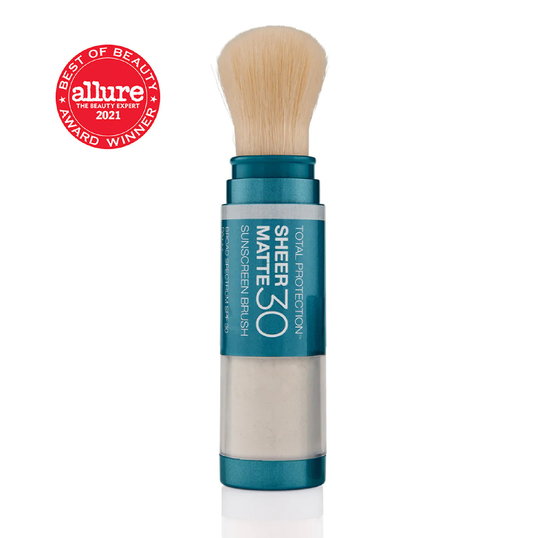 Sunforgettable Total Protection Sheer Matte SPF 30 Sunscreen Brush, brocha acabado mate con protector solar mineral SPF30.