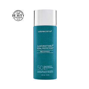 Sunforgettable Total Protection Face Shield Classic SPF 50, protector solar y contra daño ambiental. 55 ml