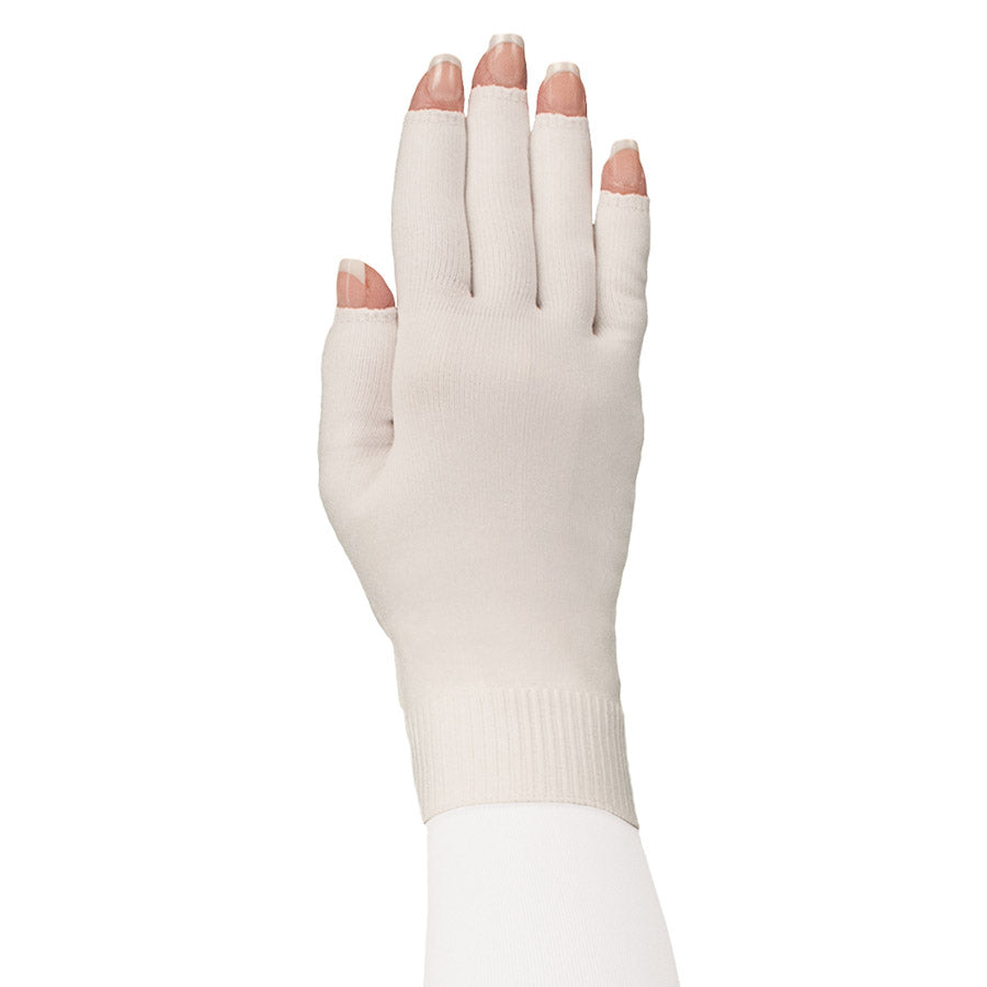 Lymphedivas white Glove -guante de compresión para linfedema en color blanco, 20-30 mmHg