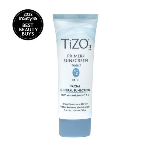 TiZO 3. Protector solar 100% mineral SPF40 con color, textura sedosa y acabado mate.